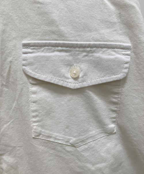 The Duffer of ST.George（ザ ダファーオブセントジョージ）The DUFFER of ST.GEORGE (ザ ダファーオブセントジョージ) ノーカラーリブシャツ ホワイト サイズ:Lの古着・服飾アイテム