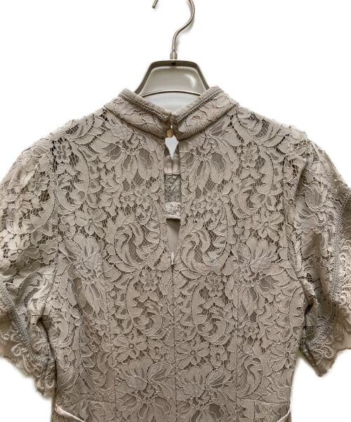 Snidel（スナイデル）Snidel (スナイデル) チャイナライクレースドレス ベージュ サイズ:０の古着・服飾アイテム