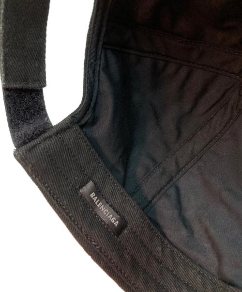 BALENCIAGA（バレンシアガ）BALENCIAGA (バレンシアガ) ベースボールキャップ ブラック サイズ: L 59cmの古着・服飾アイテム