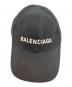 中古・古着 BALENCIAGA (バレンシアガ) ベースボールキャップ ブラック サイズ: L 59cm：18000円