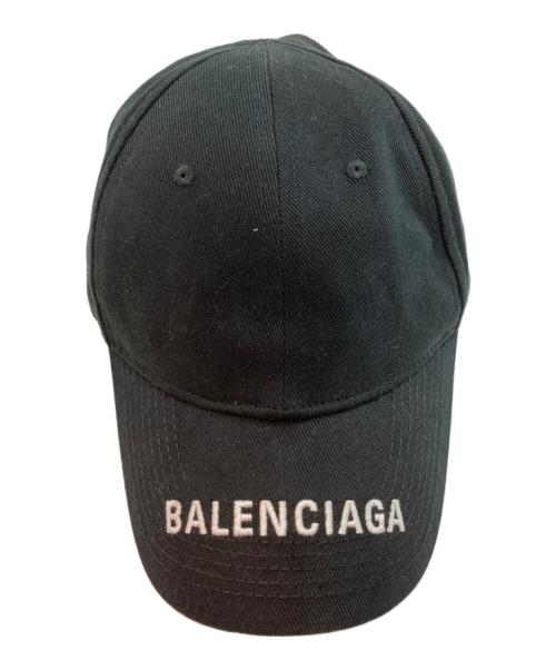 BALENCIAGA（バレンシアガ）BALENCIAGA (バレンシアガ) クラシックロゴキャップ ブラックの古着・服飾アイテム