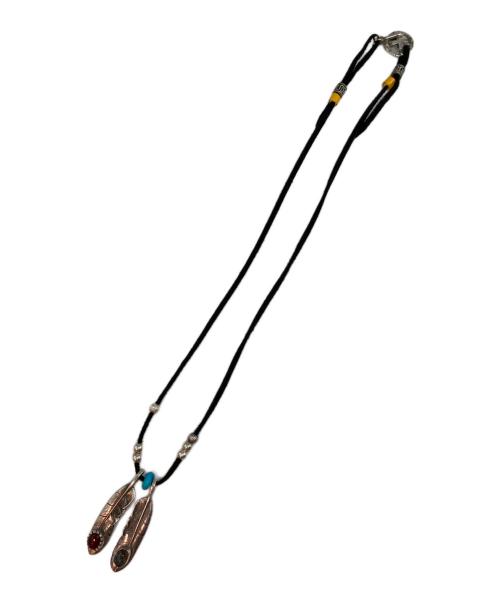 WHEEL WORKS（ホイールワークス）WHEEL WORKS (ホイールワークス) フェザー・ストーン モチーフネックレス スカイブルーの古着・服飾アイテム