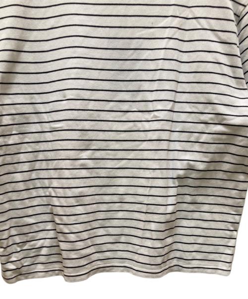 FRED PERRY（フレッドペリー）FRED PERRY (フレッドペリー) BEAMS (ビームス) 別注鹿の子ボーダーTシャツ ホワイト サイズ:Lの古着・服飾アイテム