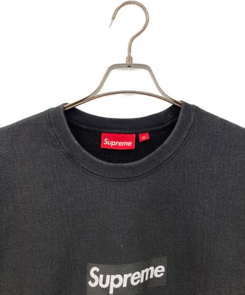 SUPREME（シュプリーム）Supreme (シュプリーム) ウォッシュドボックスロゴクルーネックスウェット ブラック サイズ:XLの古着・服飾アイテム