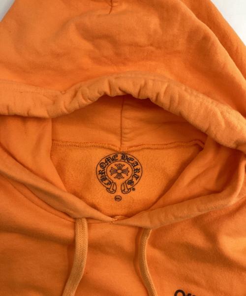 CHROME HEARTS（クロムハーツ）CHROME HEARTS (クロムハーツ) OFFWHITE (オフホワイト) コラボ バックプリントロゴパーカー オレンジ サイズ:XX-LARGEの古着・服飾アイテム