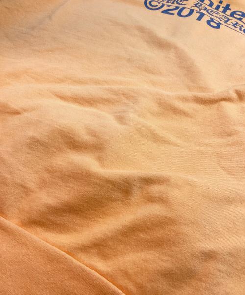 CHROME HEARTS（クロムハーツ）CHROME HEARTS (クロムハーツ) OFFWHITE (オフホワイト) コラボ バックプリントロゴパーカー オレンジ サイズ:XX-LARGEの古着・服飾アイテム