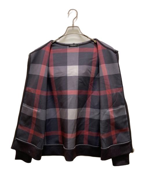 BLACK LABEL CRESTBRIDGE（ブラックレーベル クレストブリッジ）BLACK LABEL CRESTBRIDGE (ブラックレーベル クレストブリッジ) 裏チェックジップパーカー ブラック サイズ:Mの古着・服飾アイテム