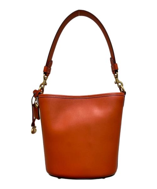 COACH（コーチ）COACH (コーチ) ダコタ バケット バッグ 16 2WAYショルダーバッグ オレンジの古着・服飾アイテム