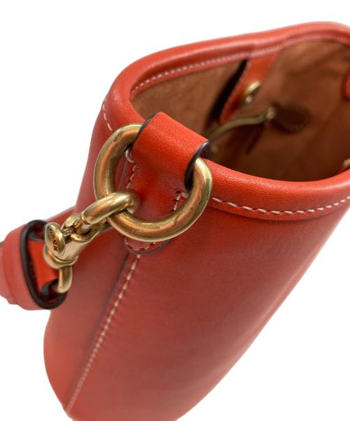 COACH（コーチ）COACH (コーチ) ダコタ バケット バッグ 16 2WAYショルダーバッグ オレンジの古着・服飾アイテム