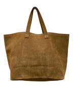 MARGARET HOWELLマーガレットハウエル）の古着「ヌバックレザートートバッグ」｜ブラウン