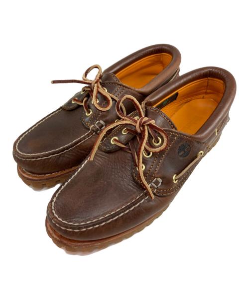 Timberland（ティンバーランド）Timberland (ティンバーランド) 3アイレットデッキシューズ ブラウン サイズ:9の古着・服飾アイテム