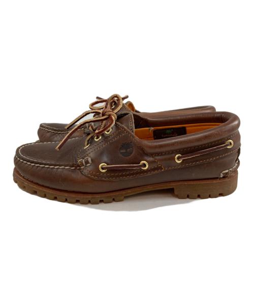 Timberland（ティンバーランド）Timberland (ティンバーランド) 3アイレットデッキシューズ ブラウン サイズ:9の古着・服飾アイテム