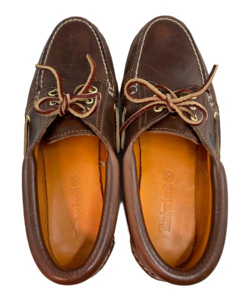 Timberland（ティンバーランド）Timberland (ティンバーランド) 3アイレットデッキシューズ ブラウン サイズ:9の古着・服飾アイテム
