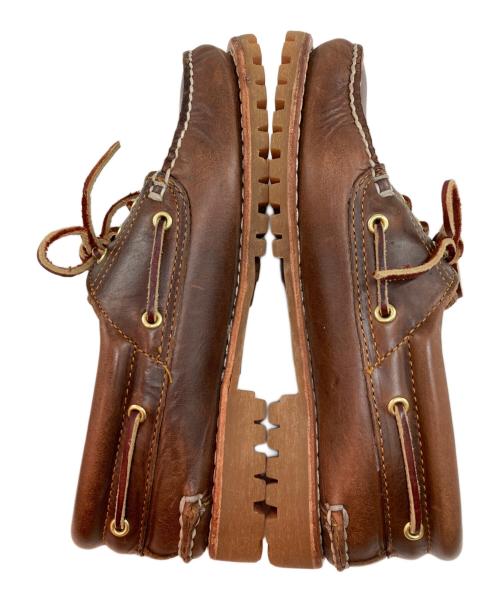 Timberland（ティンバーランド）Timberland (ティンバーランド) 3アイレットデッキシューズ ブラウン サイズ:9の古着・服飾アイテム
