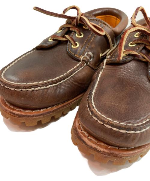 Timberland（ティンバーランド）Timberland (ティンバーランド) 3アイレットデッキシューズ ブラウン サイズ:9の古着・服飾アイテム