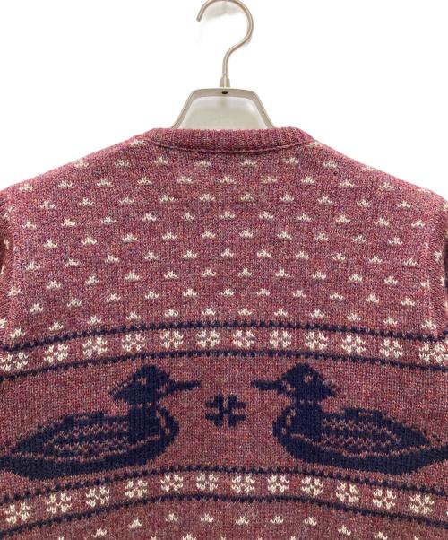 PENDLETON（ペンドルトン）PENDLETON (ペンドルトン) 70s ウールニット レッド サイズ:Sの古着・服飾アイテム
