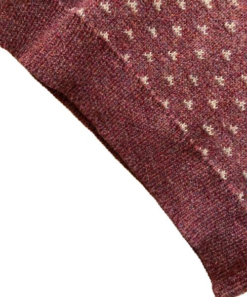 PENDLETON（ペンドルトン）PENDLETON (ペンドルトン) 70s ウールニット レッド サイズ:Sの古着・服飾アイテム