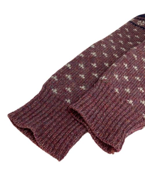 PENDLETON（ペンドルトン）PENDLETON (ペンドルトン) 70s ウールニット レッド サイズ:Sの古着・服飾アイテム