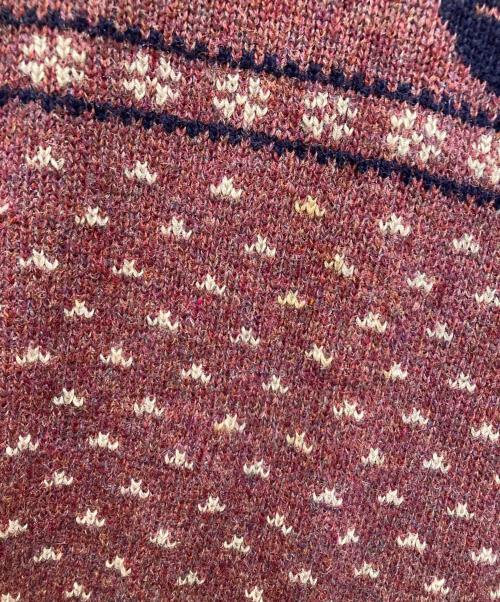 PENDLETON（ペンドルトン）PENDLETON (ペンドルトン) 70s ウールニット レッド サイズ:Sの古着・服飾アイテム