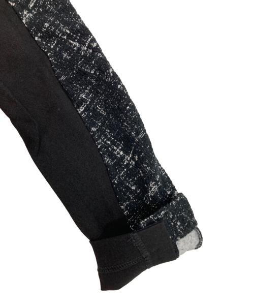 1PIU1UGUALE3 RELAX（ウノピゥウノウグァーレトレ リラックス）1piu1uguale3 relax (ウノピゥウノウグァーレトレ リラックス) 360°ストレッチツイードテーラードジャケット ブラック×ホワイト サイズ:Ⅼの古着・服飾アイテム