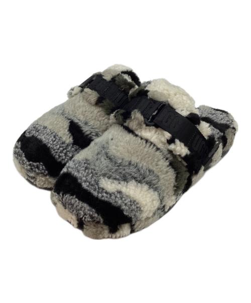 UGG（アグ）UGG (アグ) フラッフ イット カリ コラージュ ボアサンダル グレー サイズ:28cmの古着・服飾アイテム