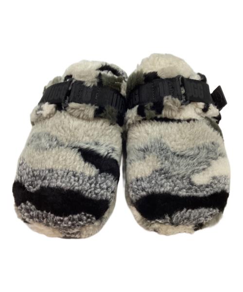 UGG（アグ）UGG (アグ) フラッフ イット カリ コラージュ ボアサンダル グレー サイズ:28cmの古着・服飾アイテム