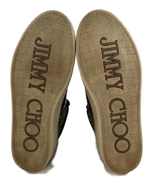JIMMY CHOO（ジミーチュウ）JIMMY CHOO (ジミーチュウ) レオパードハイカットスニーカー グレー サイズ:43の古着・服飾アイテム