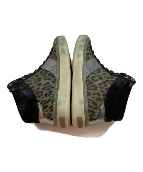 JIMMY CHOO（ジミーチュウ）JIMMY CHOO (ジミーチュウ) レオパードハイカットスニーカー グレー サイズ:43の古着・服飾アイテム