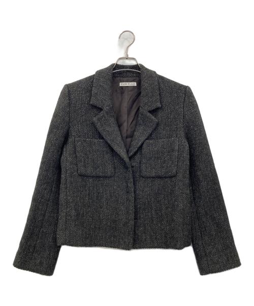 R'IAM-Plage（リアムプラージュ）R'IAM-Plage (リアムプラージュ) ツイードMINI ジャケット グレー サイズ:36の古着・服飾アイテム