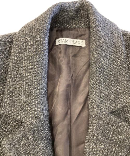 R'IAM-Plage（リアムプラージュ）R'IAM-Plage (リアムプラージュ) ツイードMINI ジャケット グレー サイズ:36の古着・服飾アイテム