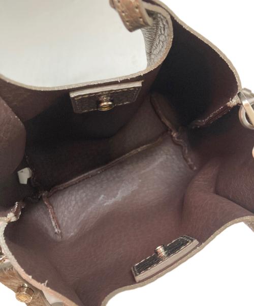 GIANNI CHIARINI（ジャンニ キアリーニ）GIANNI CHIARINI (ジャンニ キアリーニ) デュア XS 2WAYミニバッグ ブラウンの古着・服飾アイテム