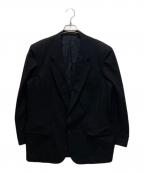 COMME des GARCONS HOMMEコムデギャルソン オム）の古着「ヴィンテージ シャドウストライプ2Bテーラードジャケット」｜ブラック