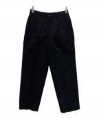 COMME des GARCONS HOMMEコムデギャルソン オム）の古着「ヴィンテージ シャドウストライプスラックス」｜ブラック