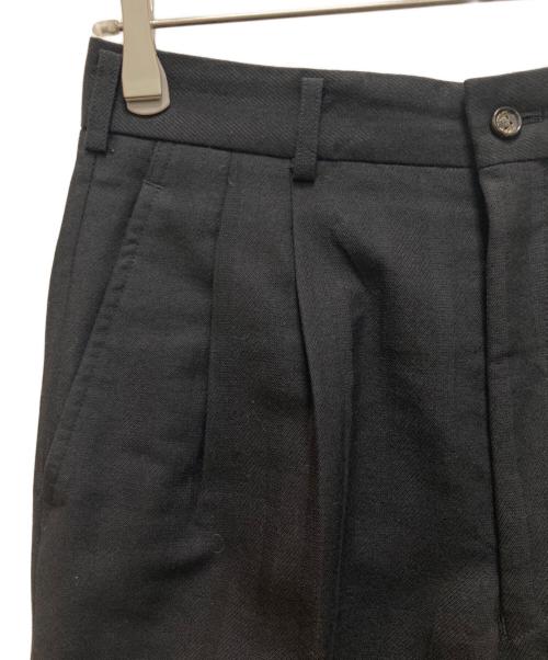 COMME des GARCONS HOMME（コムデギャルソン オム）COMME des GARCONS HOMME (コムデギャルソン オム) ヴィンテージ シャドウストライプスラックス ブラック サイズ:Sの古着・服飾アイテム