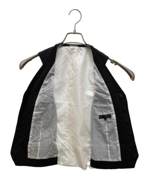 COMME des GARCONS HOMME PLUS（コムデギャルソンオムプリュス）COMME des GARCONS HOMME PLUS (コムデギャルソンオムプリュス) 製品染めコットンジレ ブラック サイズ:Sの古着・服飾アイテム