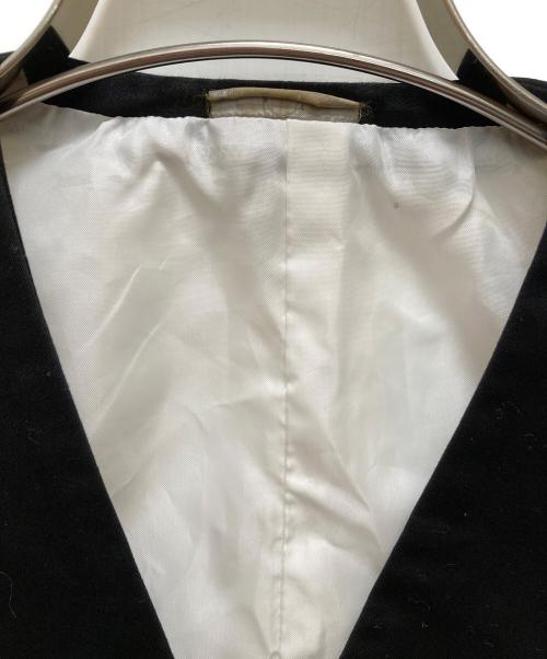 COMME des GARCONS HOMME PLUS（コムデギャルソンオムプリュス）COMME des GARCONS HOMME PLUS (コムデギャルソンオムプリュス) 製品染めコットンジレ ブラック サイズ:Sの古着・服飾アイテム