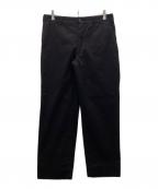 COMME des GARCONS HOMME PLUSコムデギャルソンオムプリュス）の古着「製品染めコットンテーパードパンツ」｜ブラック