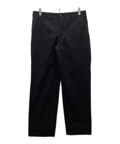 COMME des GARCONS HOMME PLUS（コムデギャルソンオムプリュス）COMME des GARCONS HOMME PLUS (コムデギャルソンオムプリュス) 製品染めコットンテーパードパンツ ブラック サイズ:Sの古着・服飾アイテム