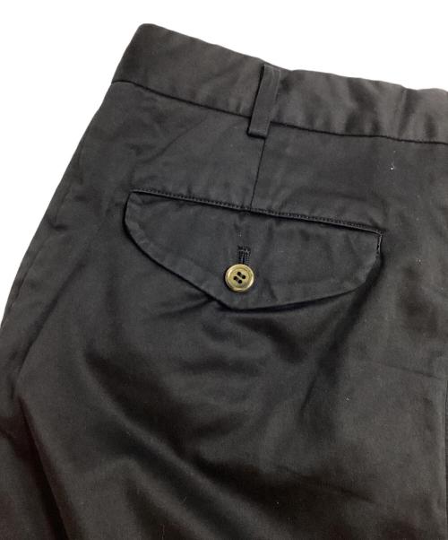 COMME des GARCONS HOMME PLUS（コムデギャルソンオムプリュス）COMME des GARCONS HOMME PLUS (コムデギャルソンオムプリュス) 製品染めコットンテーパードパンツ ブラック サイズ:Sの古着・服飾アイテム