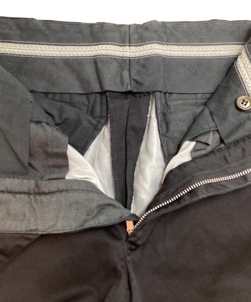 COMME des GARCONS HOMME PLUS（コムデギャルソンオムプリュス）COMME des GARCONS HOMME PLUS (コムデギャルソンオムプリュス) 製品染めコットンテーパードパンツ ブラック サイズ:Sの古着・服飾アイテム