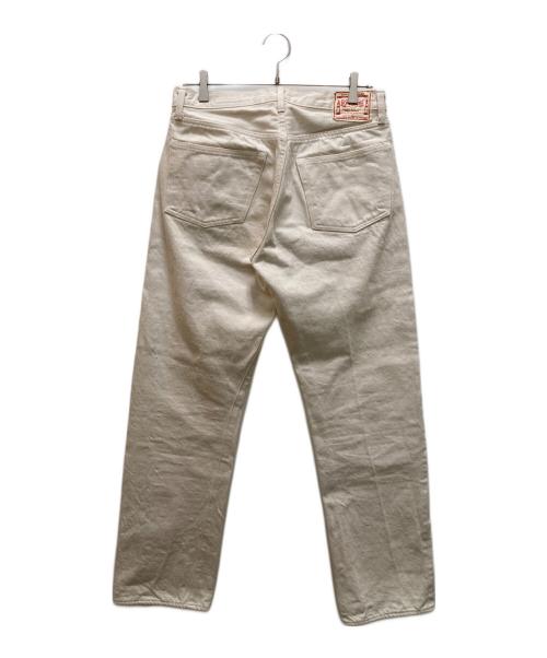 BONCOURA（ボンクラ）BONCOURA (ボンクラ) SHRINK TO FIT ストレートデニムパンツ ホワイト サイズ:33の古着・服飾アイテム