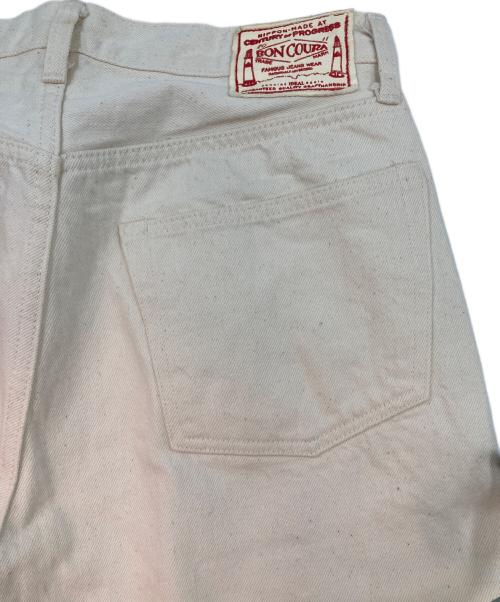 BONCOURA（ボンクラ）BONCOURA (ボンクラ) SHRINK TO FIT ストレートデニムパンツ ホワイト サイズ:33の古着・服飾アイテム