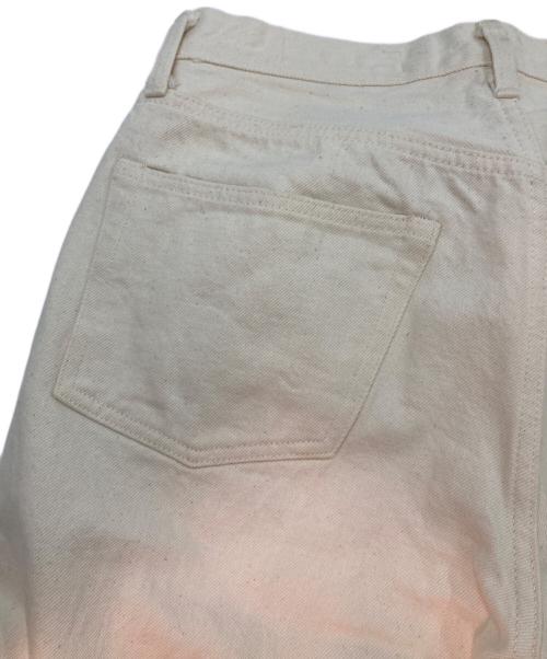 BONCOURA（ボンクラ）BONCOURA (ボンクラ) SHRINK TO FIT ストレートデニムパンツ ホワイト サイズ:33の古着・服飾アイテム