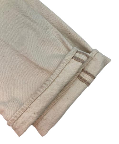 BONCOURA（ボンクラ）BONCOURA (ボンクラ) SHRINK TO FIT ストレートデニムパンツ ホワイト サイズ:33の古着・服飾アイテム