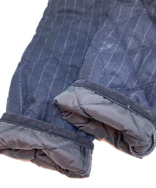 Traditional Weatherwear（トラディショナルウェザーウェア）Traditional Weatherwear (トラディショナルウェザーウェア) ストライプウールキルティングジャケット ネイビー サイズ:36の古着・服飾アイテム