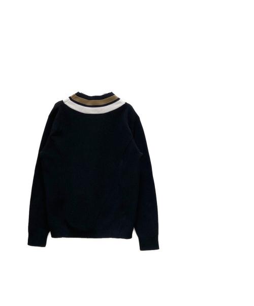 FRED PERRY（フレッドペリー）FRED PERRY (フレッドペリー) チルデン ストライプ Vネックニット ネイビー サイズ:Sの古着・服飾アイテム
