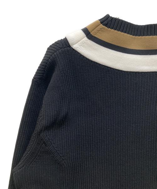 FRED PERRY（フレッドペリー）FRED PERRY (フレッドペリー) チルデン ストライプ Vネックニット ネイビー サイズ:Sの古着・服飾アイテム