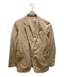 Y's for men（ワイズフォーメン）の古着「比翼1Bテーラードジャケット」｜ベージュ