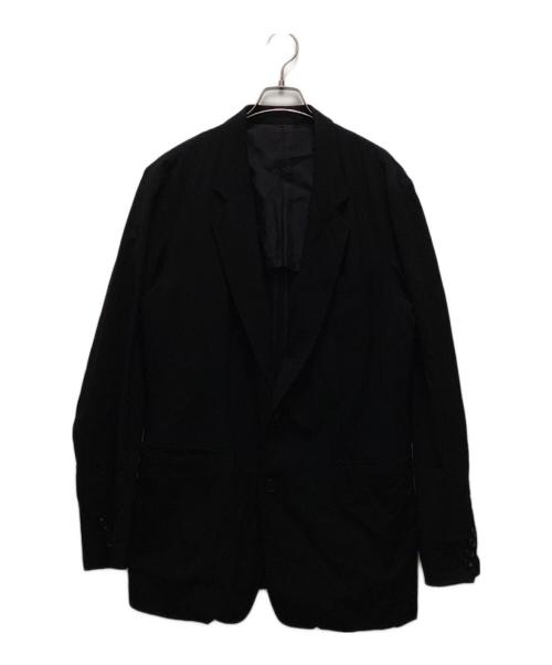 Y's for men（ワイズフォーメン）Y'S for men (ワイズフォーメン) ウールギャバジン2Bテーラードジャケット ブラック サイズ:2の古着・服飾アイテム