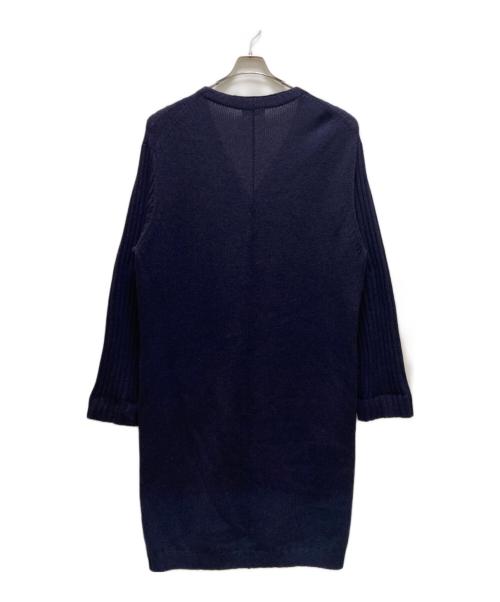 Yohji Yamamoto pour homme（ヨウジヤマモト プールオム）Yohji Yamamoto pour homme (ヨウジヤマモト プールオム) ウールロングカーディガン ブルー サイズ:3の古着・服飾アイテム